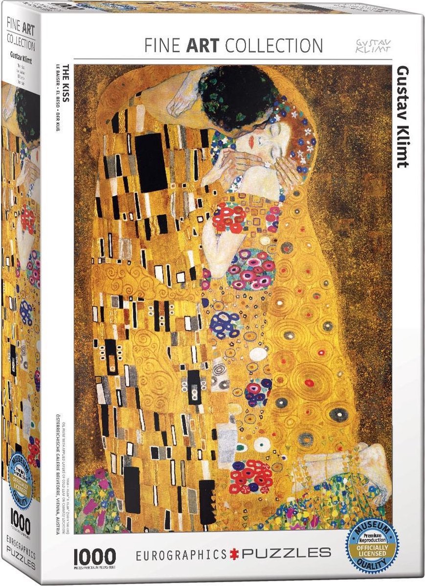 Eurographics puzzel The Kiss - Gustav Klimt - 1000 stukjes