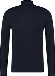Purewhite Essential Knit Turtleneck - Navy - Regular fit