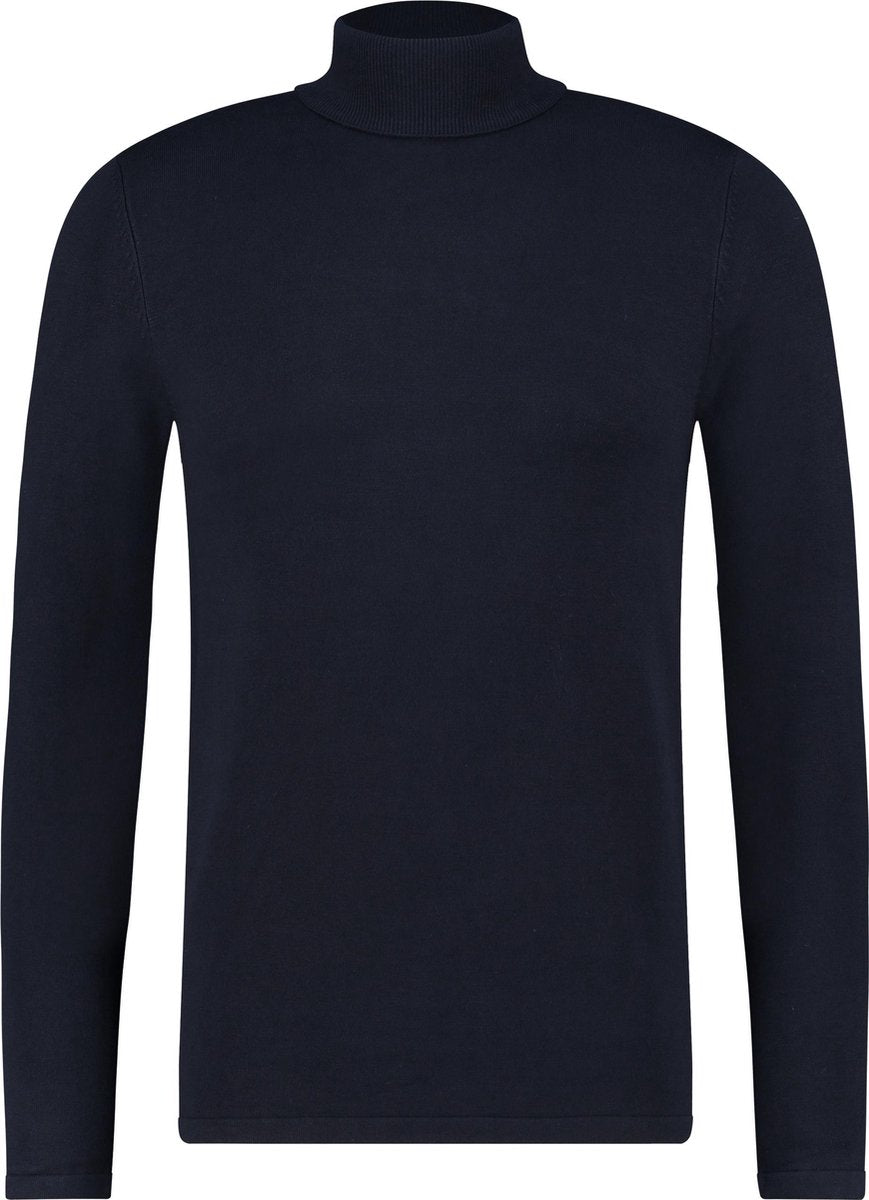 Purewhite Essential Knit Turtleneck - Navy - Regular fit