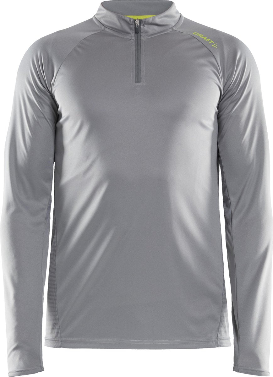 Craft Eaze Ls Half Zip Tee Heren Sportshirt - Monument - Maat XXL