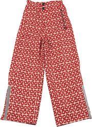 Ducksday - regenbroek voor kinderen - unisex - Funky red - 98/104