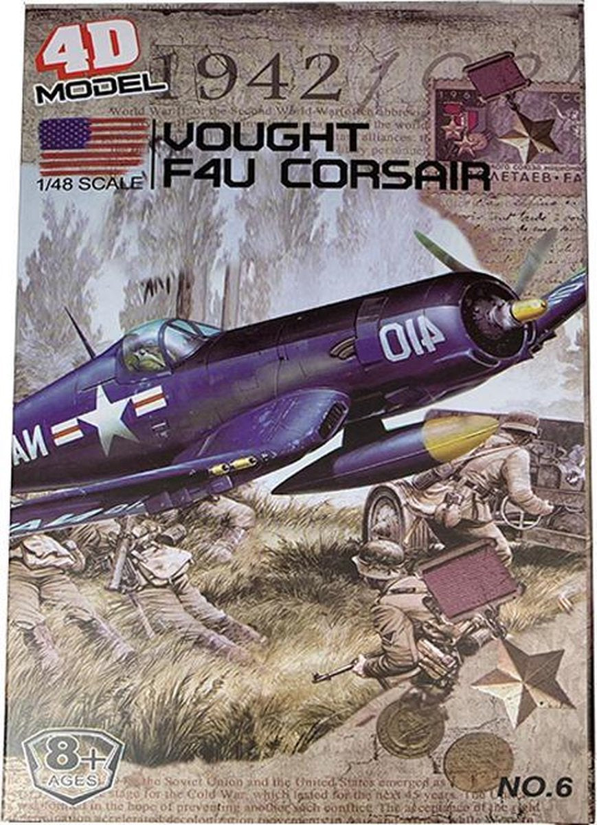 Vought F4U Corsair (Bouwpakket) (Amerikaanse Leger Vliegtuig) #6 schaal 1/48 - Leger / Army - Schaalmodel - Vliegtuig Oorlogs model