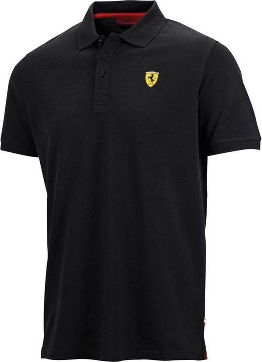 Scuderia Ferrari Men Classic Polo Black-5 L