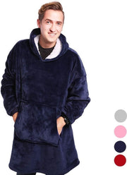 THUISTRUI - Warme huggles snuggie trui - fleece deken - roze