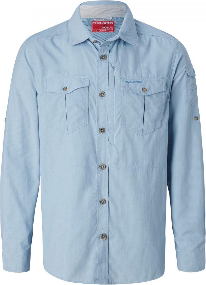 CRAGHOPPERS - Adventure - nosilfe - LSl shirt - fogle blue - maat M