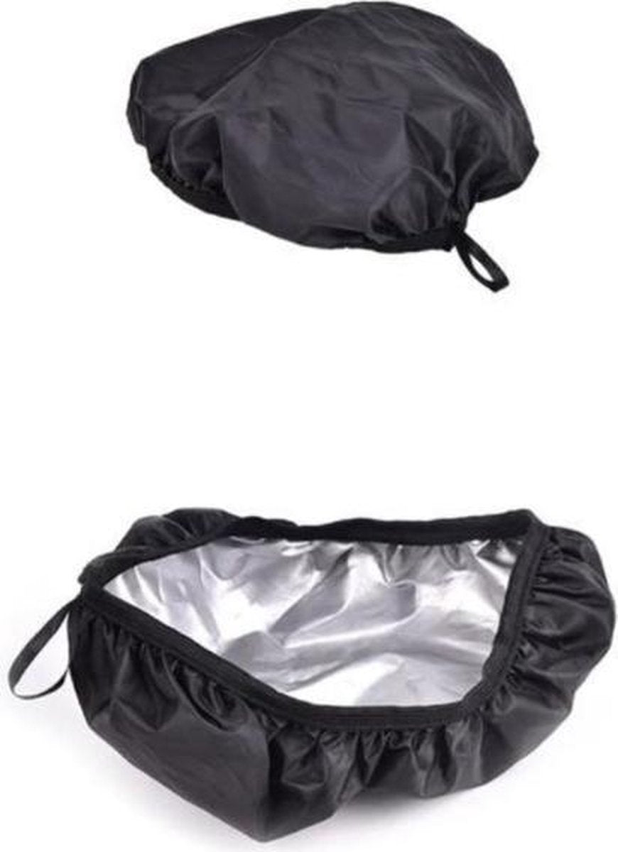 FSW-Products - 1 Stuk - Zadelhoes - Dubbelzijdige coating - Waterdichte zadelhoes - Fietszadelhoes - Zadeldekje - Zadeldek - Regenhoes - Cover voor zadel tegen regen - Zadelhoesbescherming - Regenhoes Zadel - Fietsaccessoires - Zwart - Zadelcover