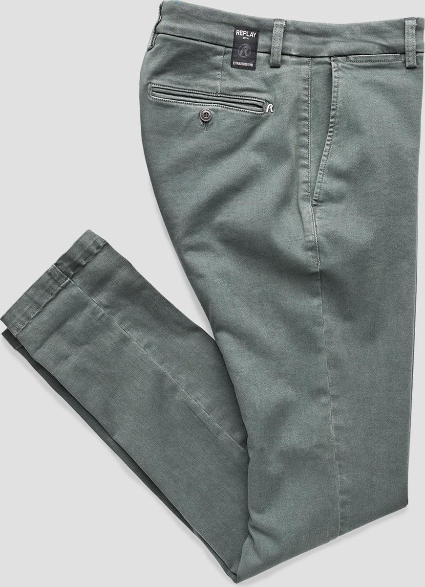 Replay Chino Groen  heren maat 30/32