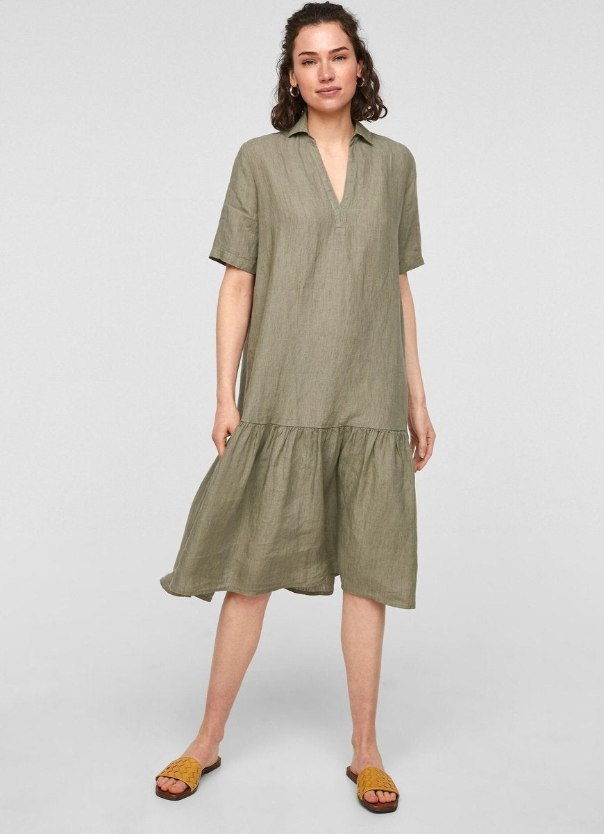 S.oliver blousejurk Olijfgroen-40