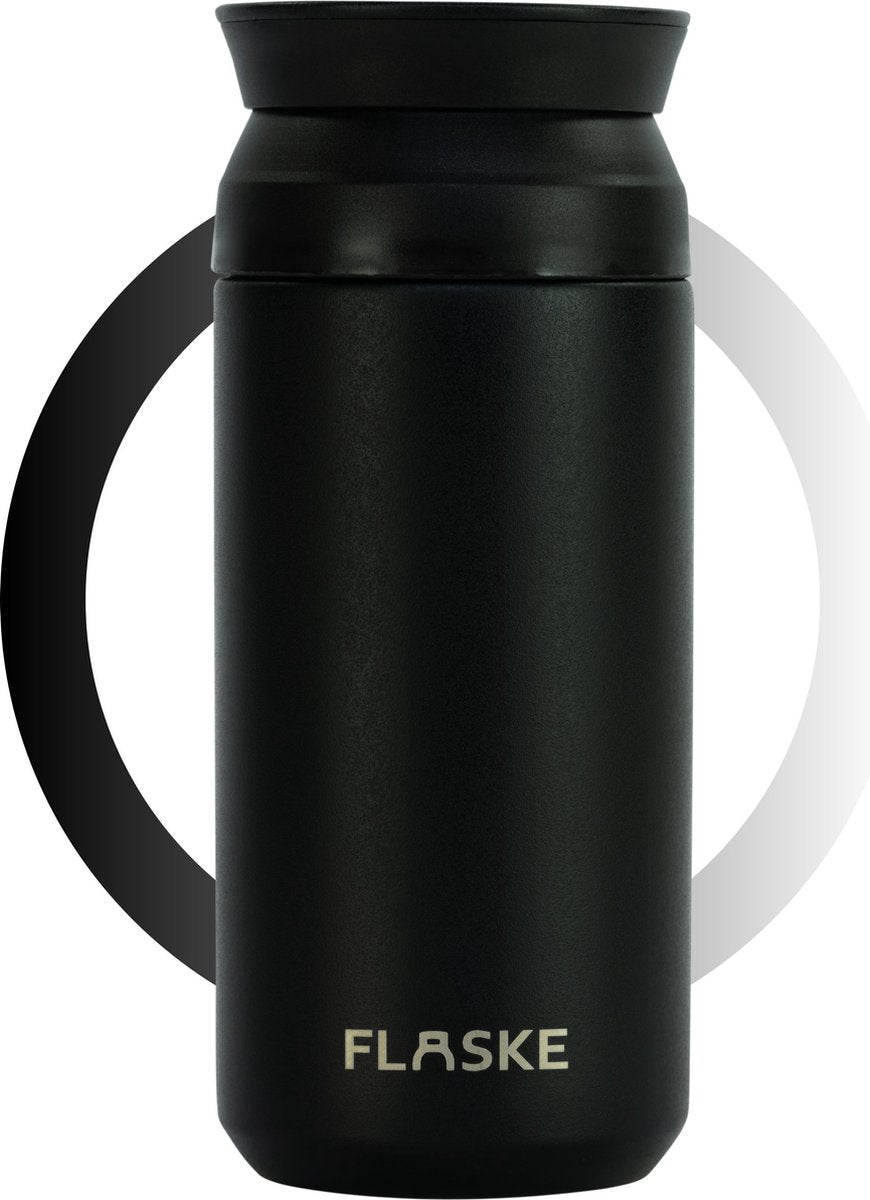 FLASKE Thermobeker - Night - 350 ml - Koffiebeker