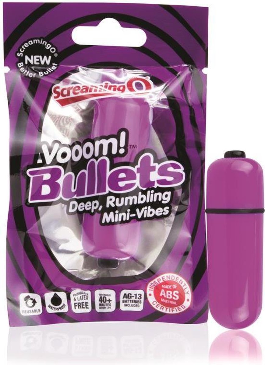 Charged Vooom Kogel Vibrator Paars The Screaming O