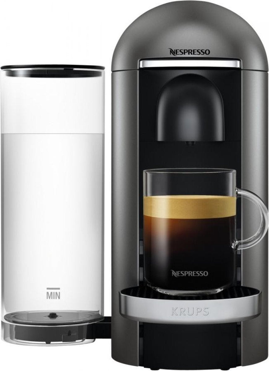 Krups Nespresso Vertuo + XN900T Deluxe - Koffiecupmachine - Titan