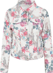 Cassis - Jasje met bloemenprint - Roze
