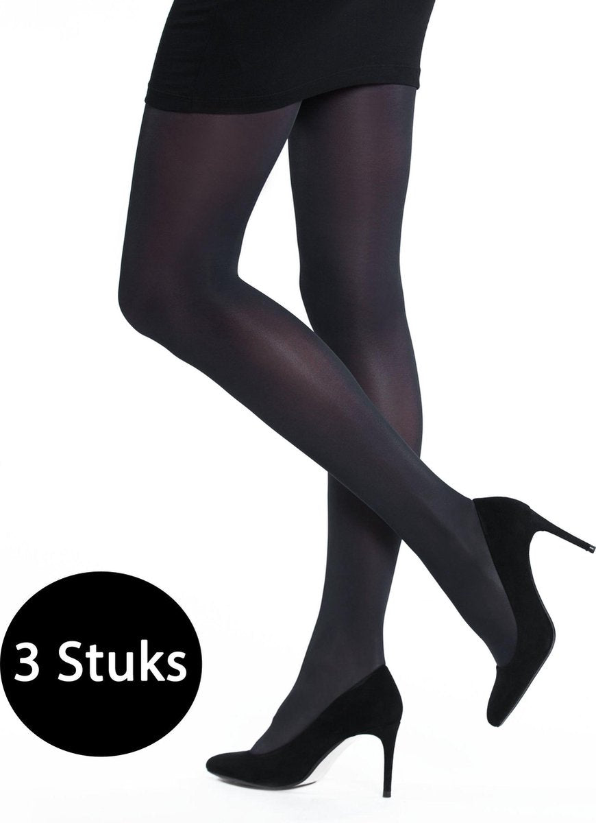 INSUA Lou 40 Denier Dames Panty 3Pack Blauw - Maat L