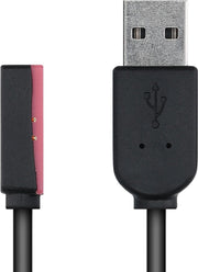 kwmobile USB-oplaadkabel voor Pebble Steel (2nd Smartwatch) - kabel voor fitnesstracker - zwart