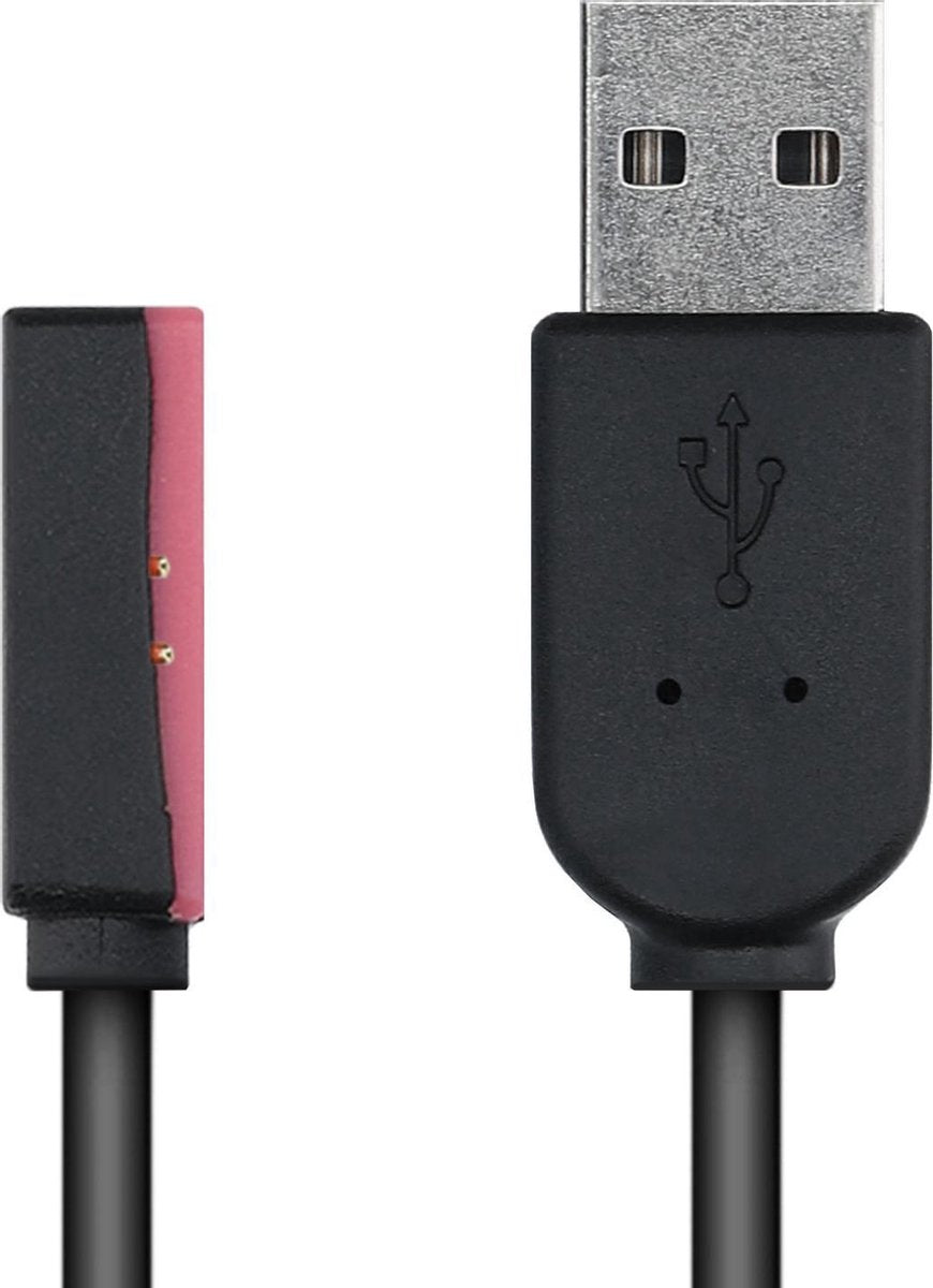 kwmobile USB-oplaadkabel voor Pebble Steel (2nd Smartwatch) - kabel voor fitnesstracker - zwart