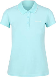 Regatta - Maverick V Dames Poloshirt - Aqua - Maat 34
