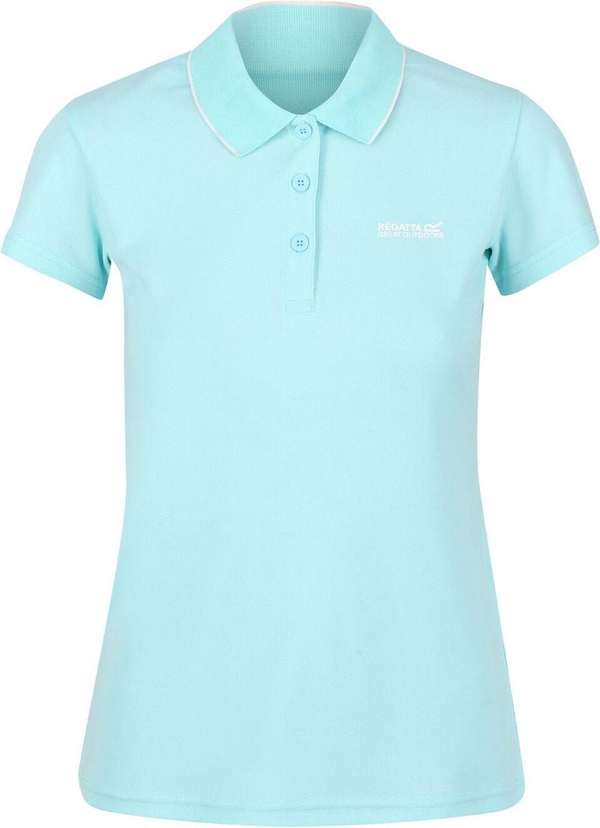 Regatta - Maverick V Dames Poloshirt - Aqua - Maat 34