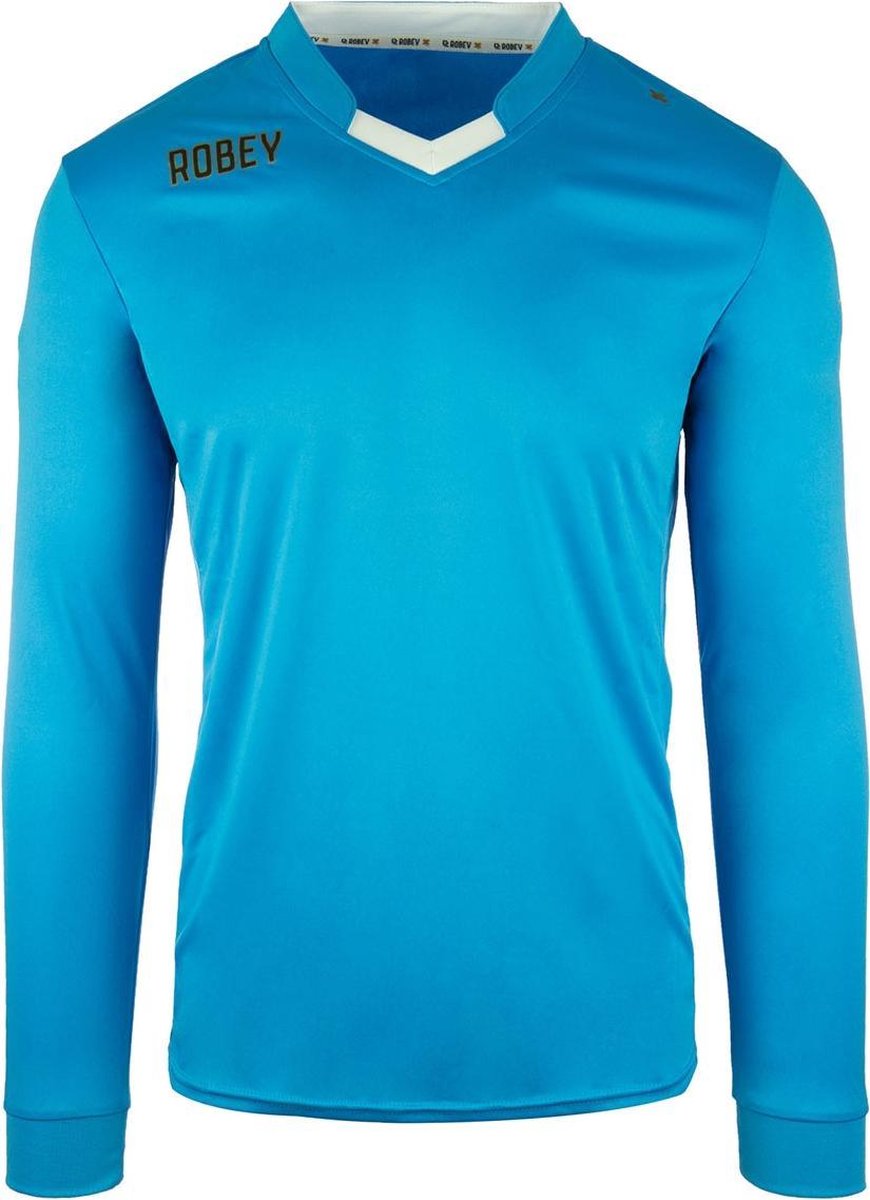 Robey Hattrick LS Shirt voetbalshirt kinderen lange mouwen (maat 140) - Sky Blue