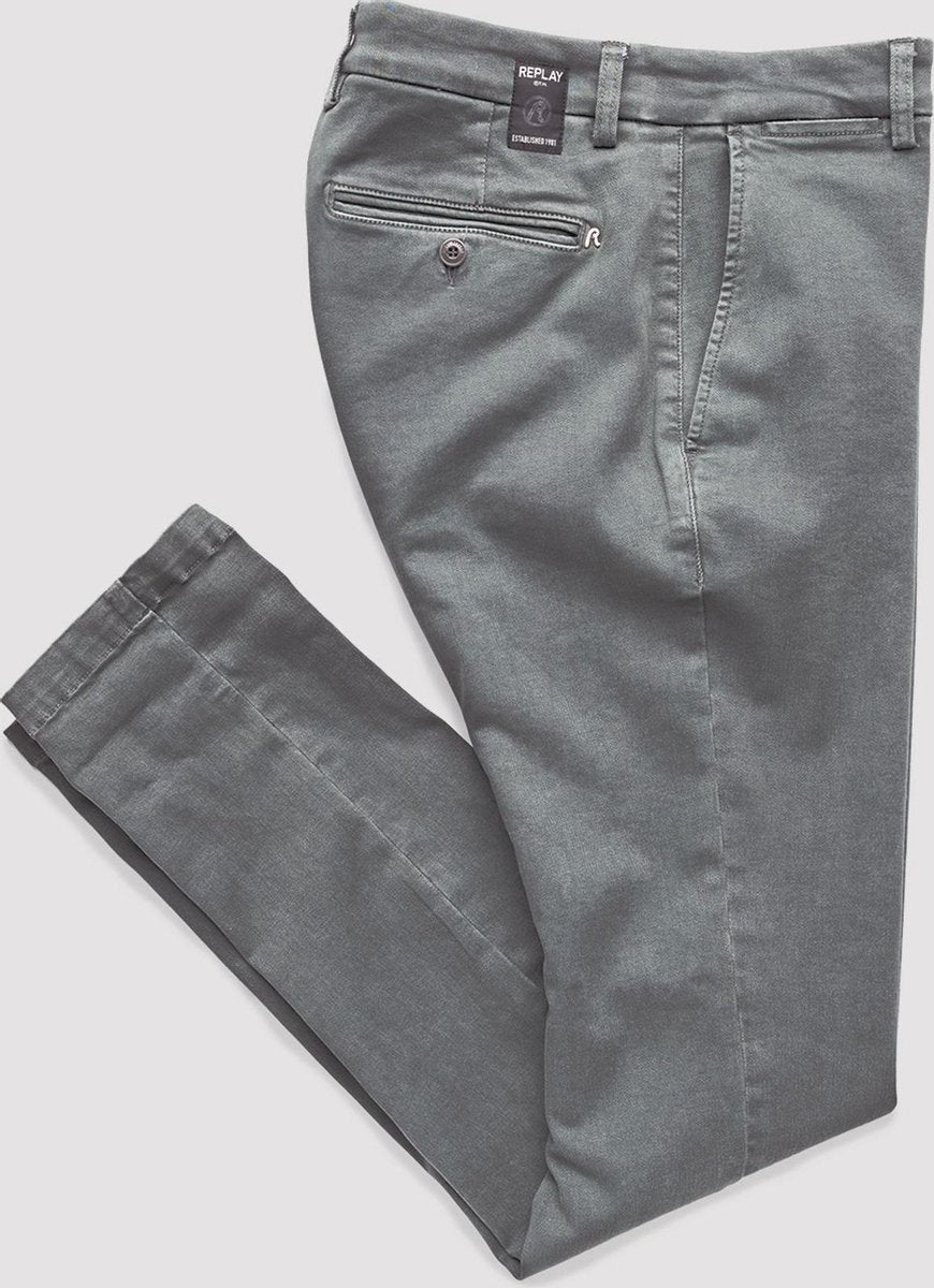 Replay Chino Slim Fit Zeumar Hyperflex Grijs (M9627L 000 8166197 - 260)