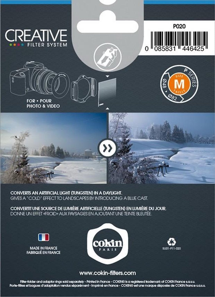 Cokin Filter P020 blauw 80A