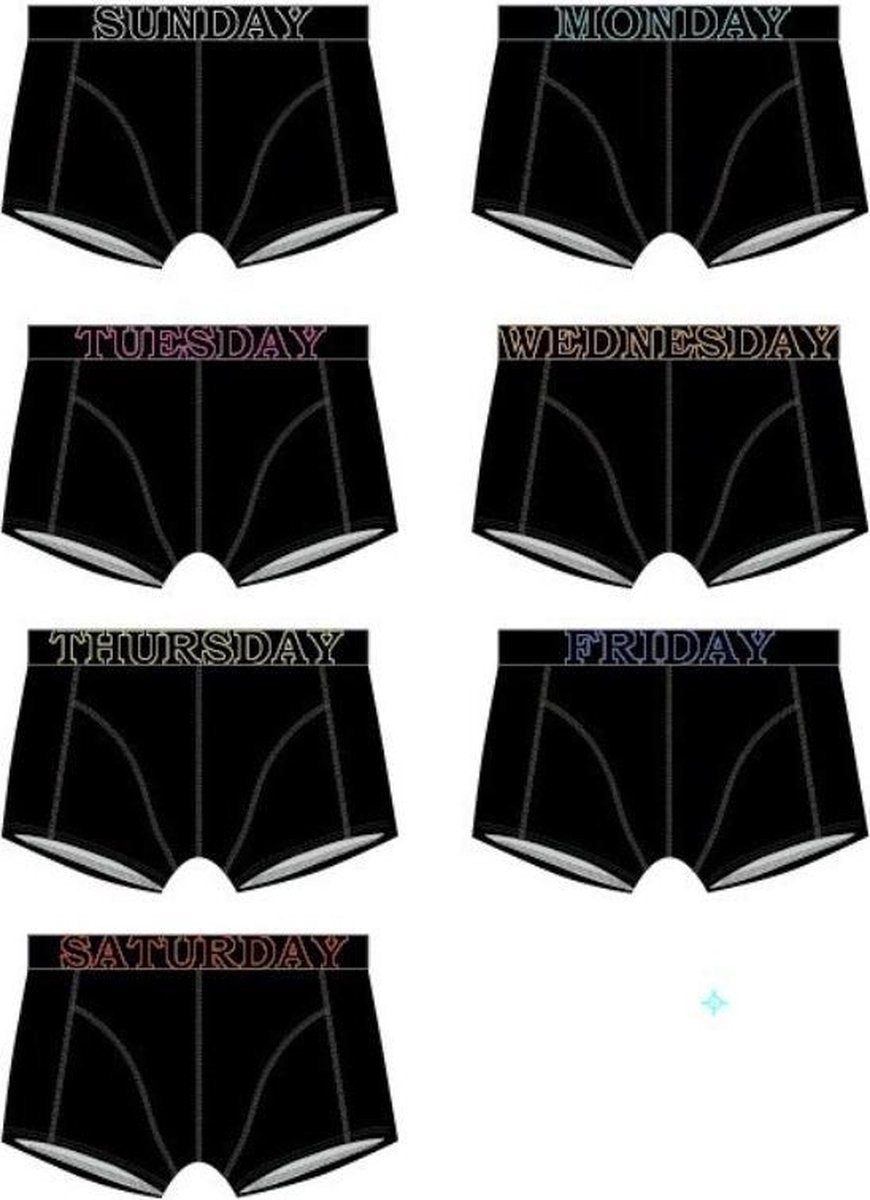 Gentlemen boxershorts 7-pak 95% katoen - 5% elasthan XL