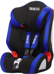 Sparco - kinderstoel - Groep 1 2/3 9 tot 36 kg - zwart/blauw
