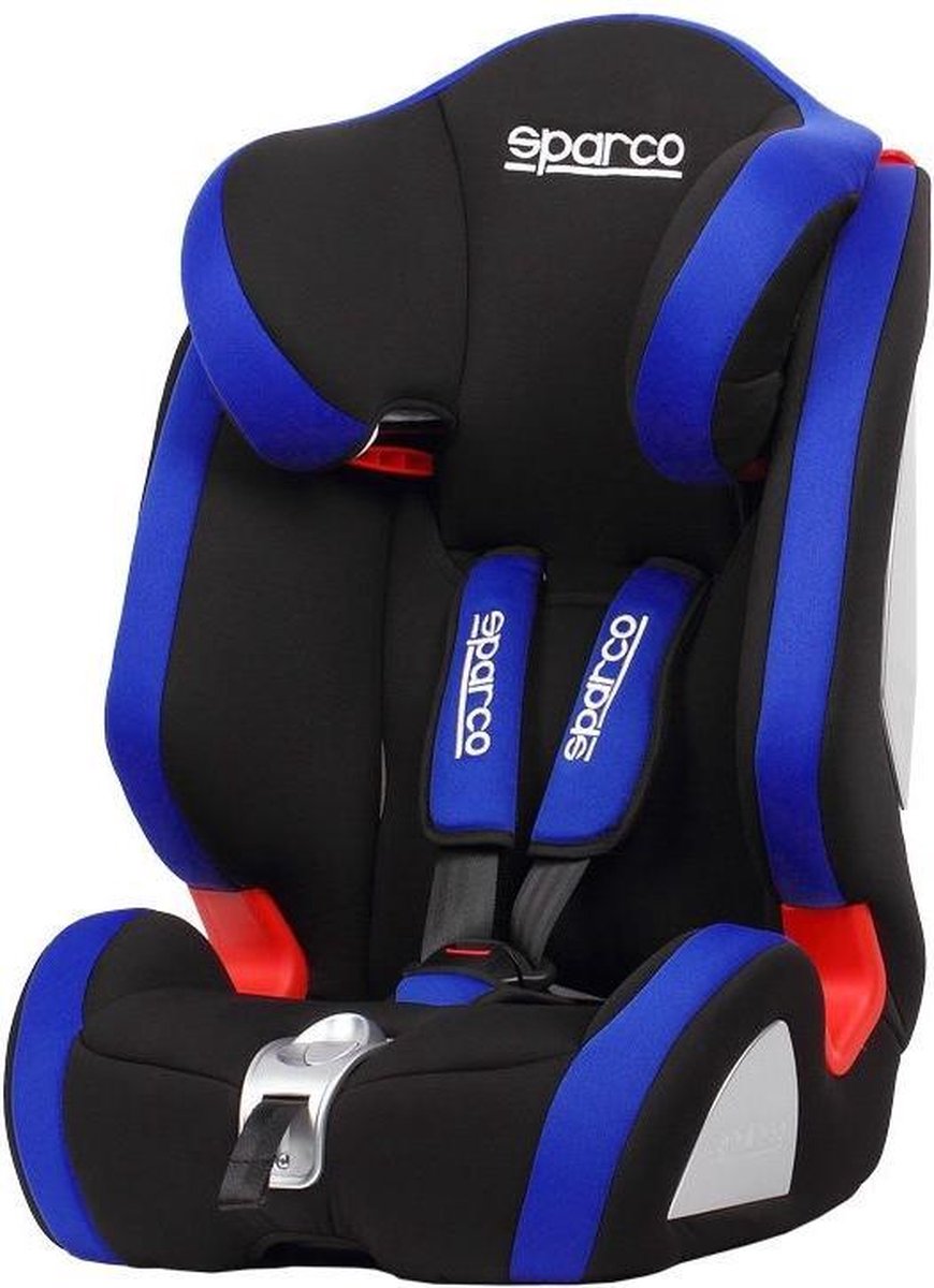 Sparco - kinderstoel - Groep 1 2/3 9 tot 36 kg - zwart/blauw