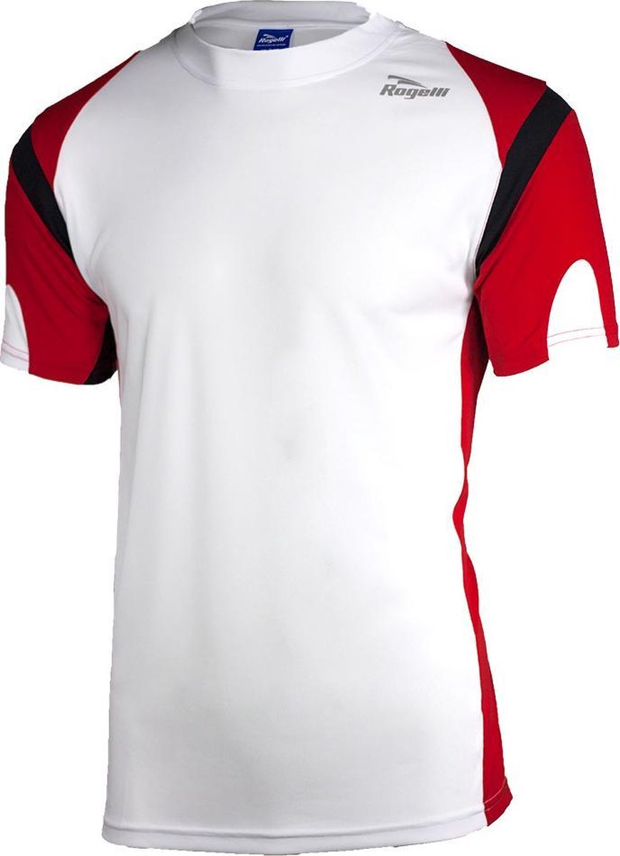 Dutton T-shirt - Wit/Rood  - Rogelli