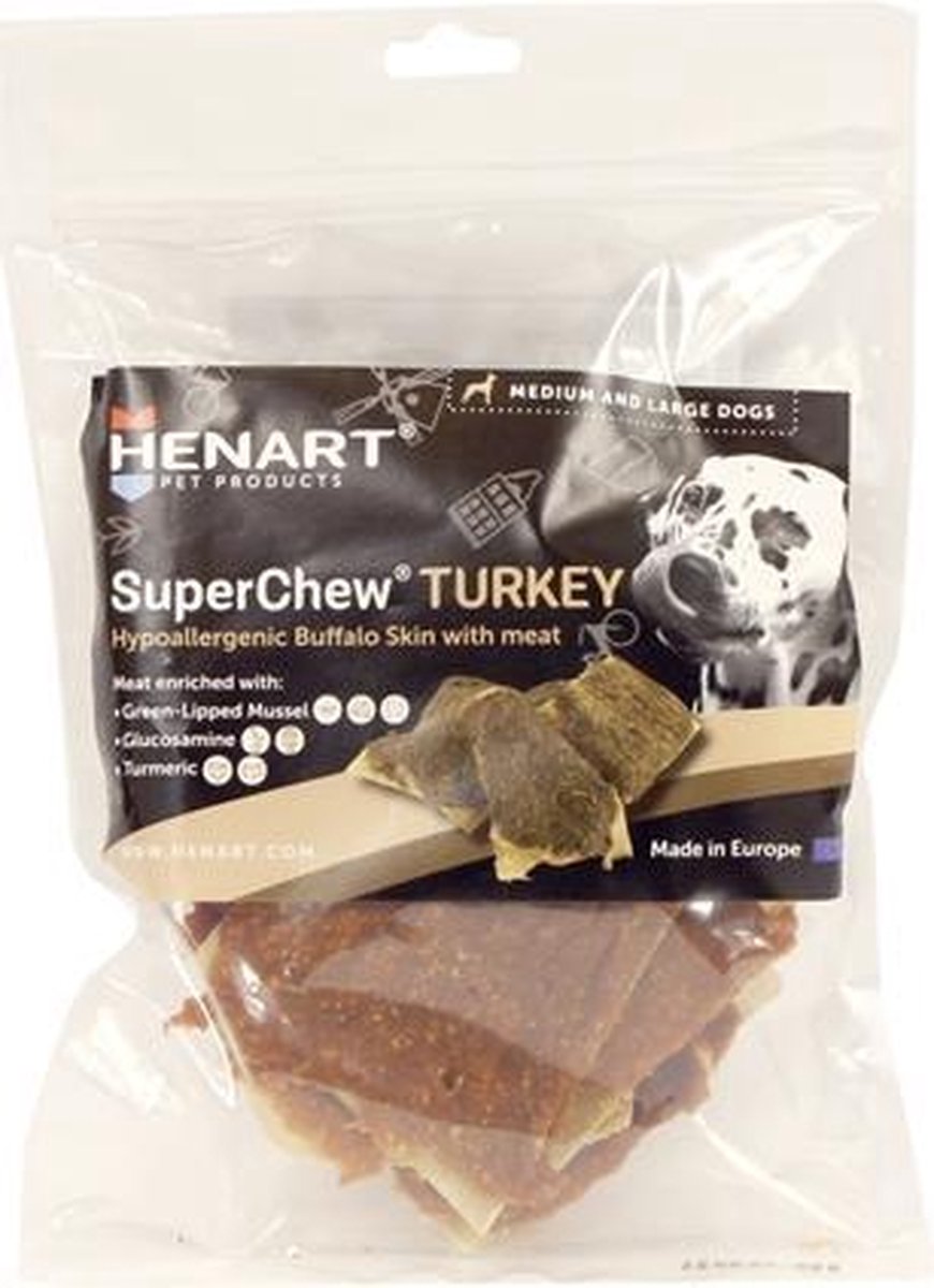 Henart superchew turkey - small 250 gr - 1 stuks