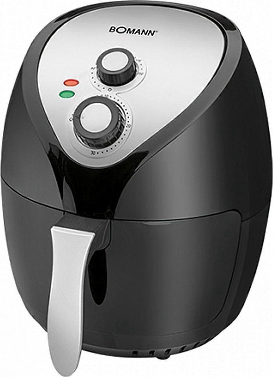 Bomann FR 6002 H CB Hetelucht Friteuse 3.6L 1400W Zwart/Grijs