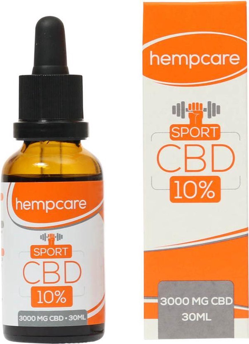 Hempcare Sport [10% CBD olie 30 ml 3000mg]: spierherstel - spieropbouw - verlichting spierpijn - vegan - ontstekingsremmend - biologisch - druppels - focus - pijnverlichting - dagelijks voedingssupplement -