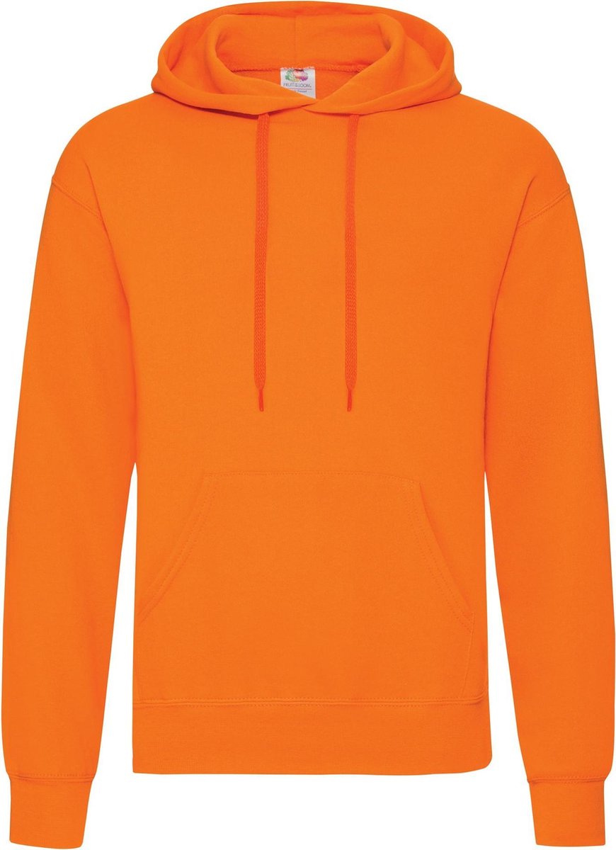Fruit Of The Loom Heren Sweatshirt Met Capuchon / Hoodie (Oranje)