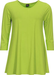 Zazou-A-lijn-shirt-driekwart-mouw-lime