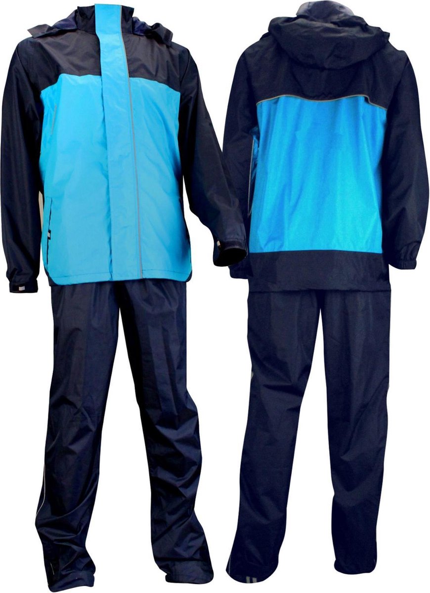 Ralka Intensive Regenpak - Volwassenen - Unisex - Maat L - Marine