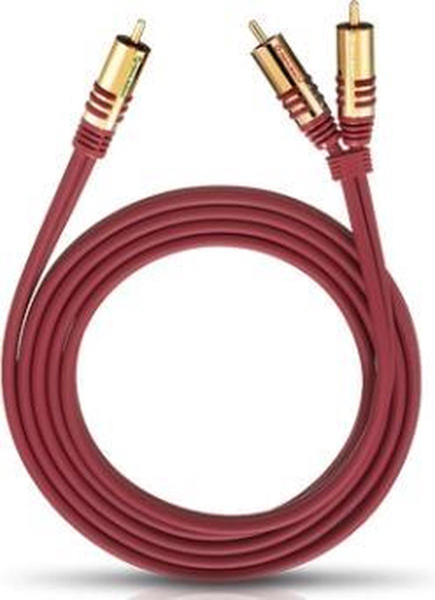 OEHLBACH 20567 audio kabel 8 m RCA 2 x RCA Rood