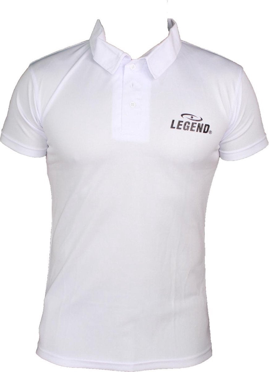Polo Legend Slimfit Wit  L
