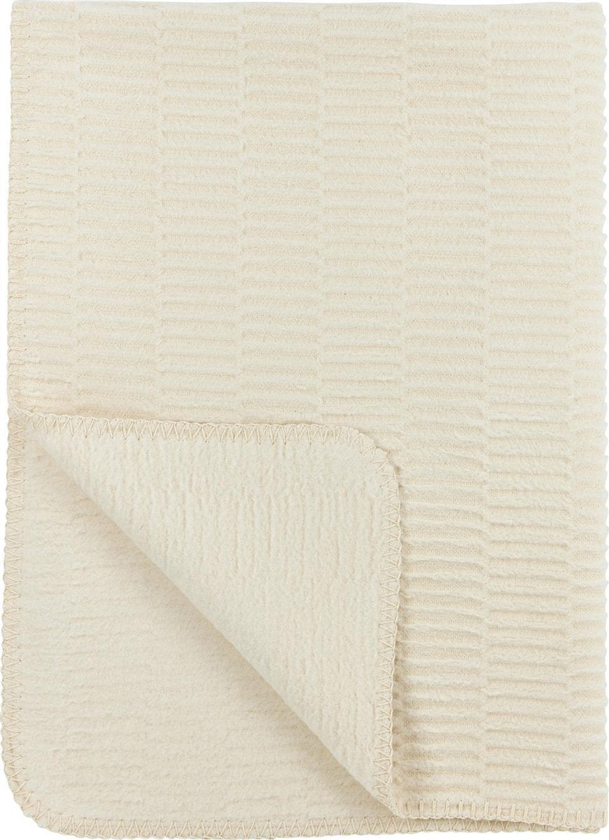 Meyco biologische wiegdeken Rib - 75x100cm - Natural