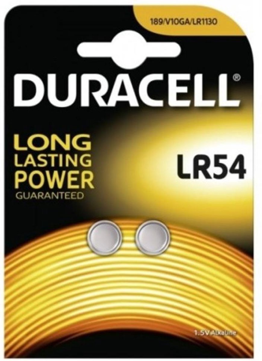 Duracell Alkaline  LR54  1.5V - 2 stuks