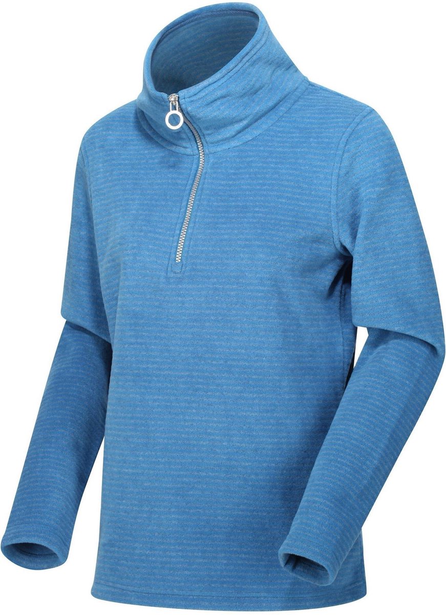 Solenne van Regatta voor Dames met halve rits van gestreept Fleece met een gemiddeld gewicht