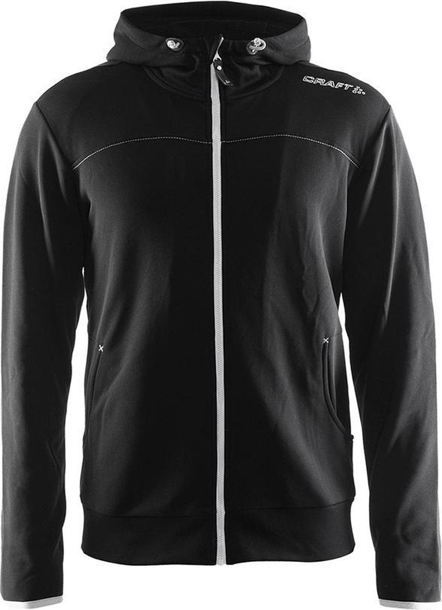 Craft Leisure Fleece Zip Hoodie Heren - Zwart - maat XL