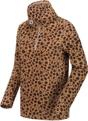 Leela Lichtgewichte Fleece met print en halve rits van Regatta voor Dames