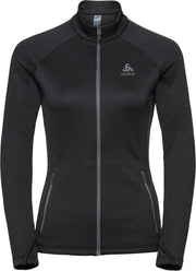 Odlo Midlayer Full Zip Proita Dames Wintersportpully - Black - Maat L