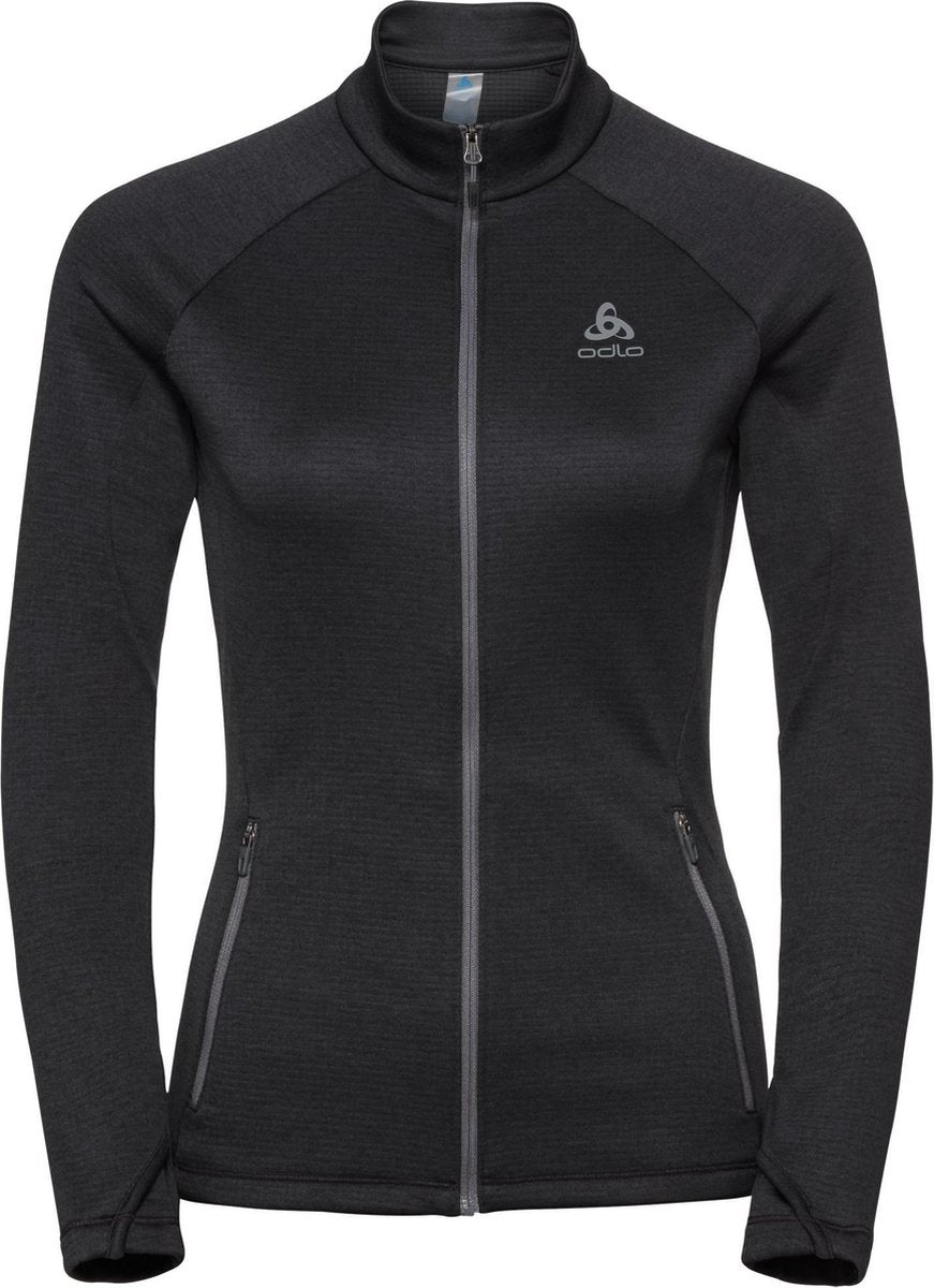 Odlo Midlayer Full Zip Proita Dames Wintersportpully - Black - Maat L