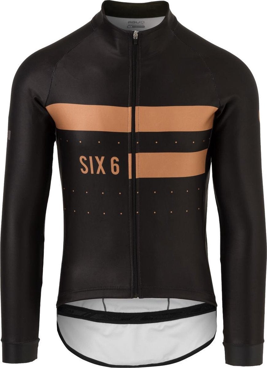 AGU Event Fietsshirt Lange Mouwen Six6 Heren - Bruin - XXXL