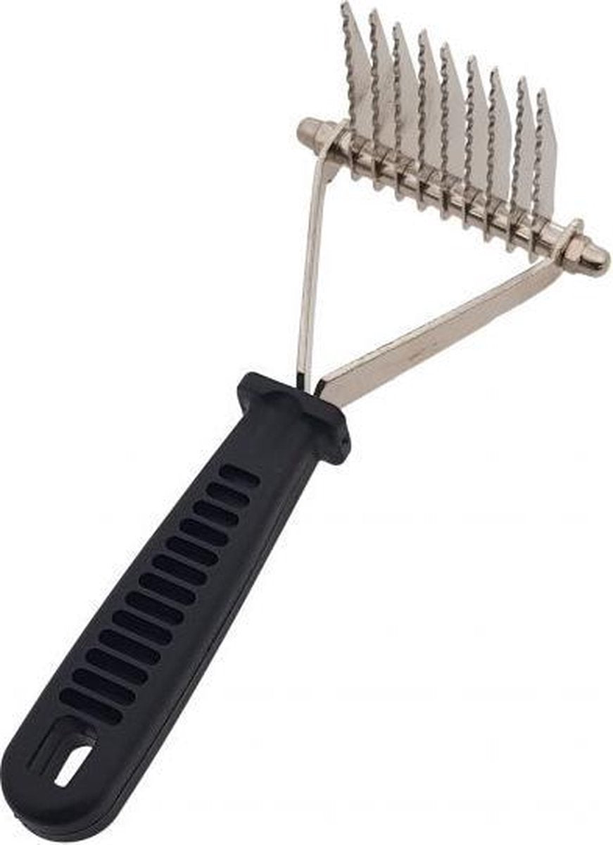 Tools-2-groom klittenkam kunststof greep 17