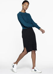 Loop.a life Duurzame Jurk Every Day Dress Dames - Petrol Antraciet - Maat M