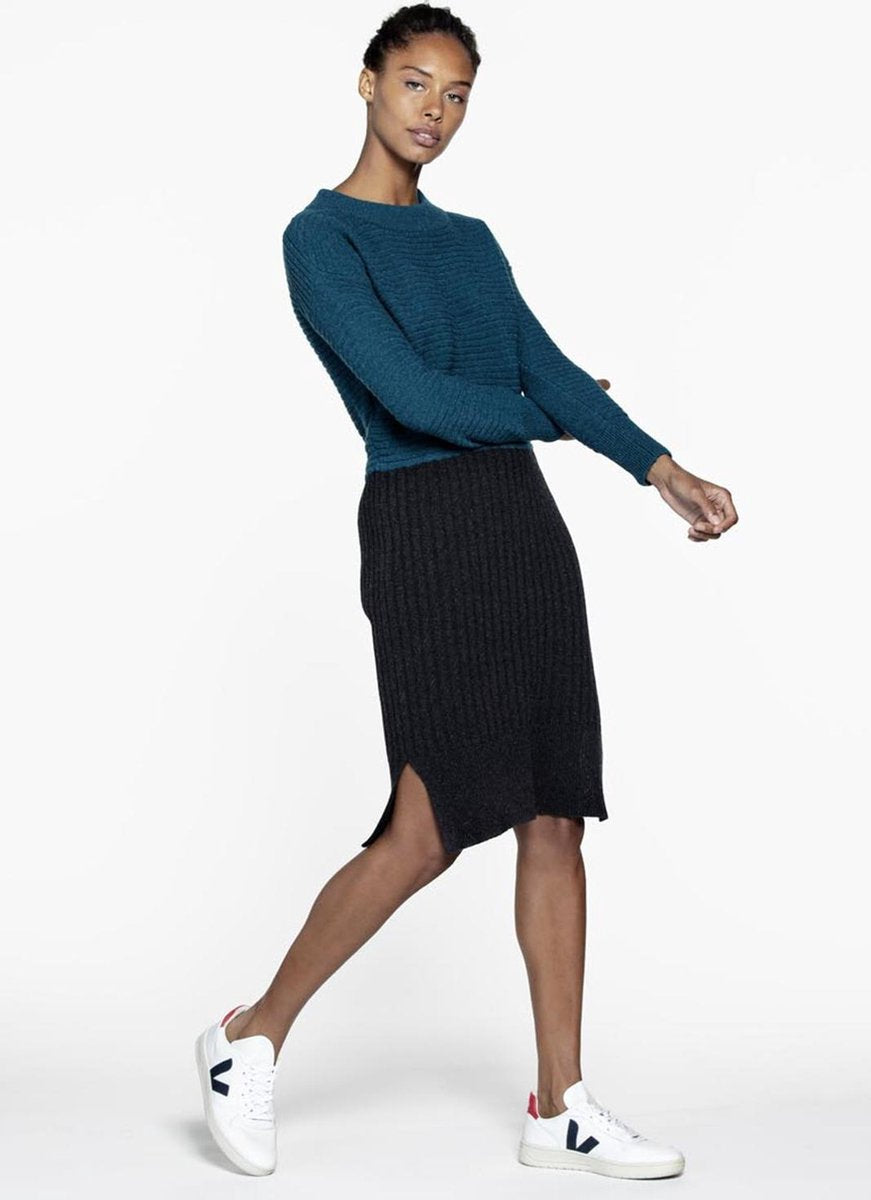 Loop.a life Duurzame Jurk Every Day Dress Dames - Petrol Antraciet - Maat M