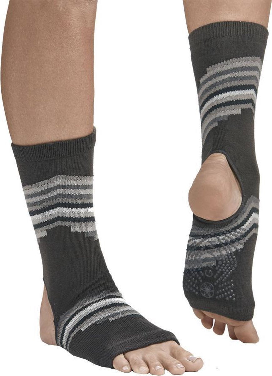 Grippy Yoga Anklets - Smokey Grey - Maat 36-40