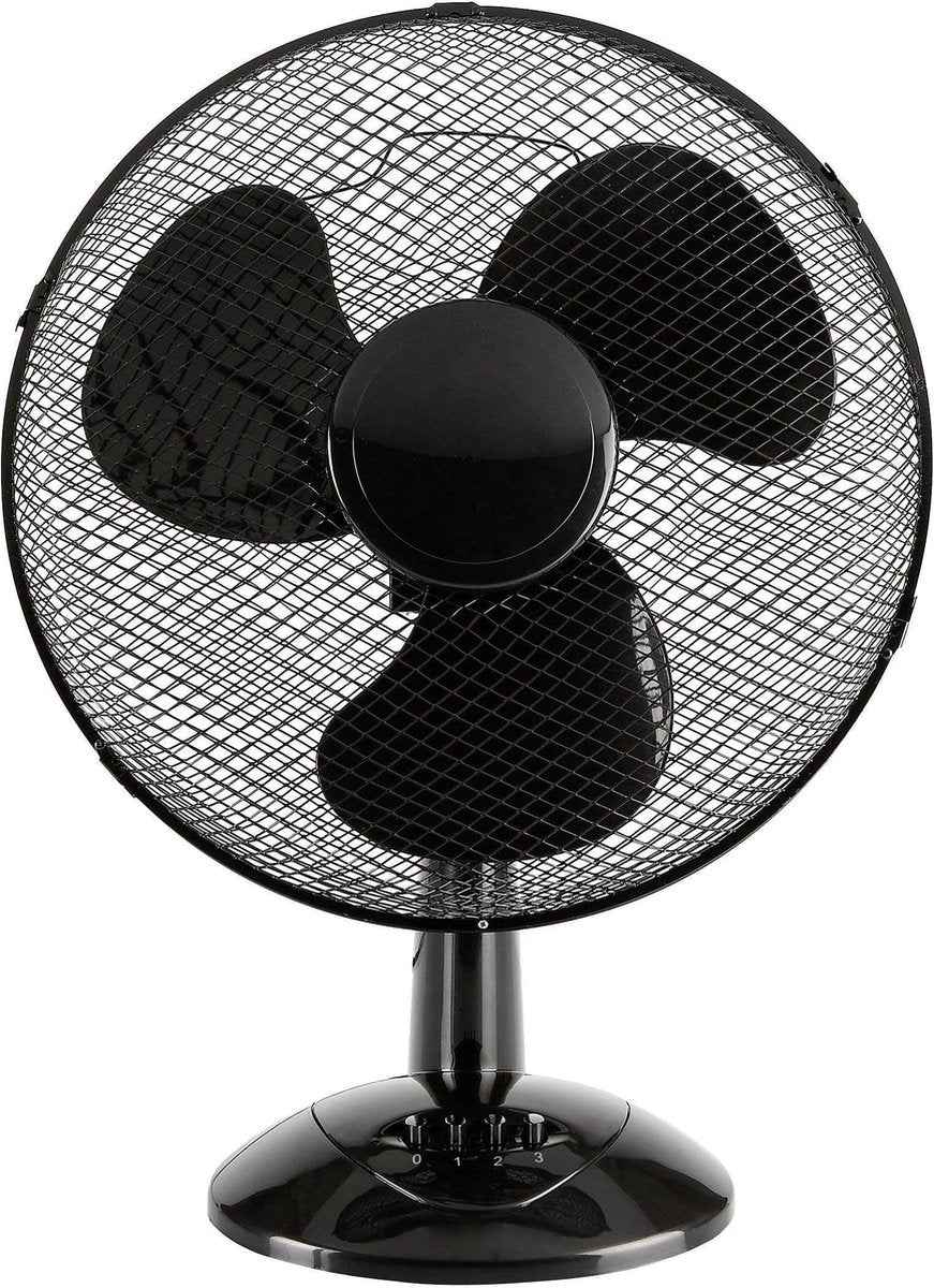 Hollandia Tafelventilator - Zwart - Bureauventilator - Tafelventilator - 30CMØ
