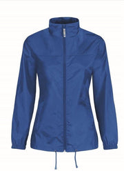 Dames regenkleding - Sirocco windjas/regenjas in het blauw - volwassenen 2XL (44) kobalt